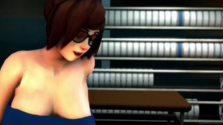 Порно мультик - Mei Futa трахает в рот Miss Pauling (team fortress)